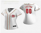 Women Customized Cincinnati Reds 2020 White Home Nike Jersey,baseball caps,new era cap wholesale,wholesale hats